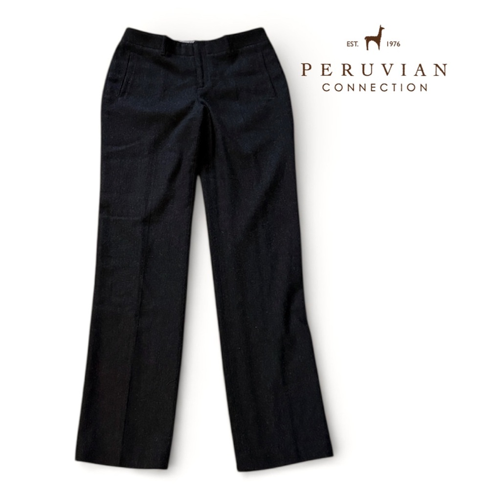 Peruvian Connection Wool Blend Herringbone Straig… - image 1